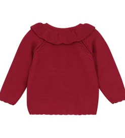 Cardigans-Minymo Cardigan - Strik - Rio Red