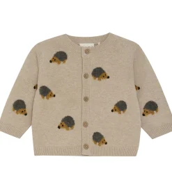 Minymo Striktrøjer*Cardigan Knit - Beige Melange