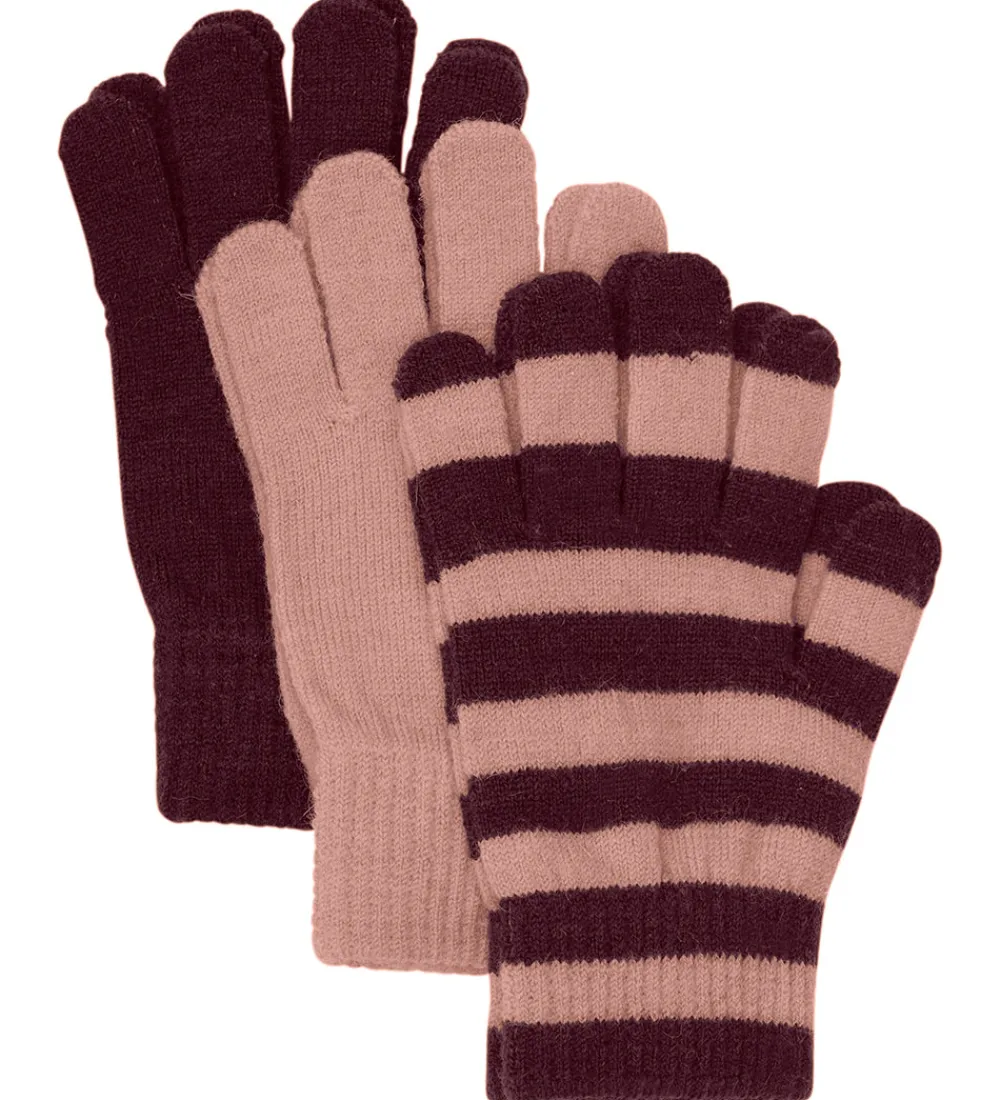 Handsker Og Luffer-Minymo Handsker - 3-pak - Uld - Catawba Grape