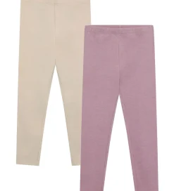 Leggings|Basis-Minymo Leggings - AOP - 2-pak - Elderberry