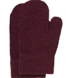 Minymo Handsker Og Luffer*Luffer - 3-pak - Uld - Strik - Catawba Grape
