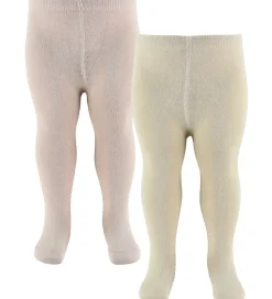 Minymo Strømpebukser*Strømpebukser - 2-pak - Burnished Lilac/Creme