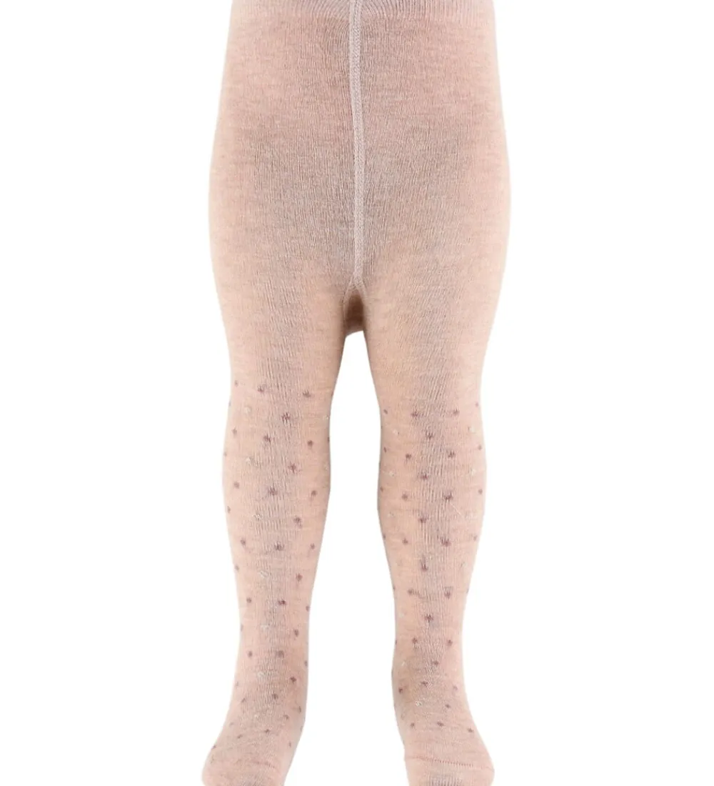 Minymo Strømpebukser*Strømpebukser - 2-pak - Viskose/Uld - Burnished Lilac/Bei