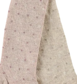 Minymo Strømpebukser*Strømpebukser - 2-pak - Viskose/Uld - Burnished Lilac/Bei
