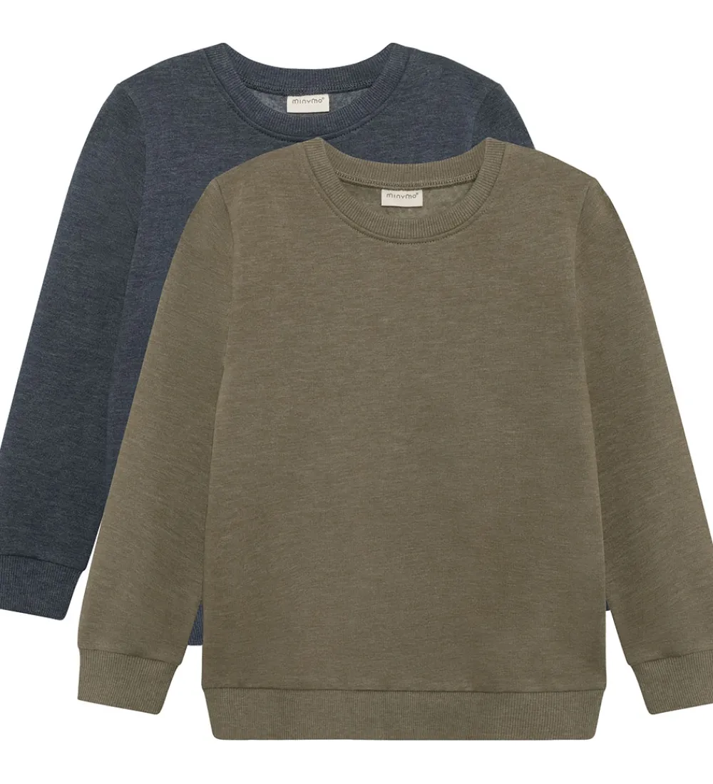 Minymo Basis*Sweatshirts - 2-pak - Vetiver