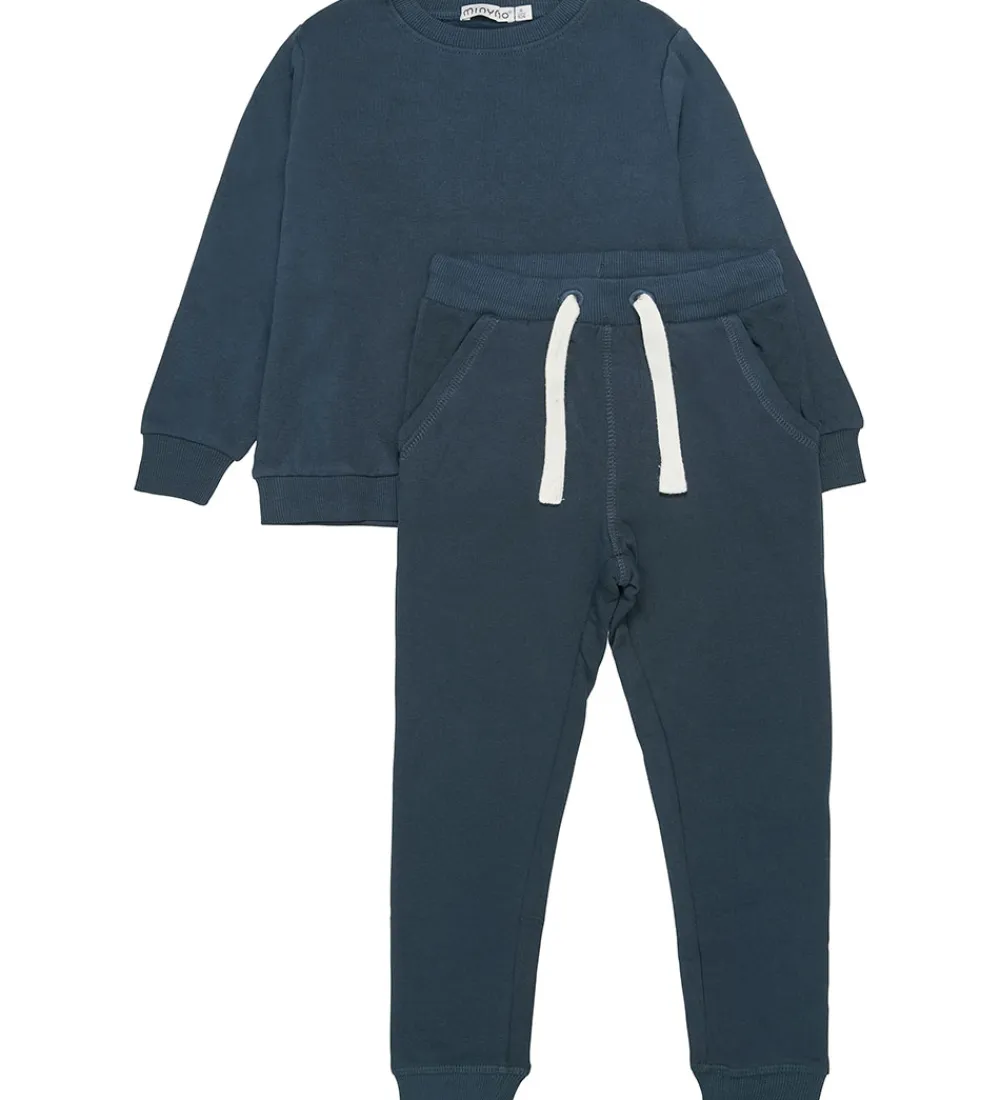 Minymo Basis*Sweatsæt - Ombre Blue