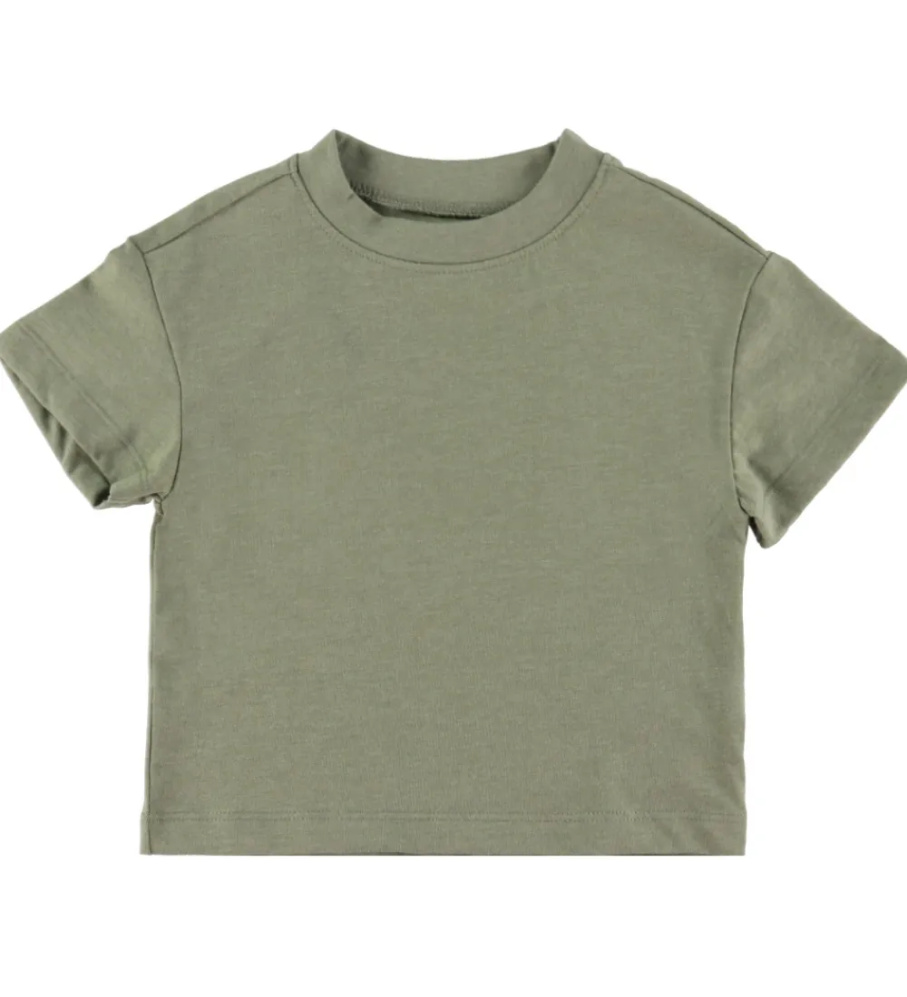 Basis-Minymo T-shirts - Loose Fit - 2-pak - Vetiver