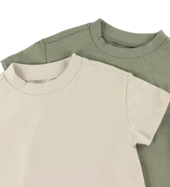 Basis-Minymo T-shirts - Loose Fit - 2-pak - Vetiver