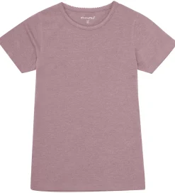 Basis-Minymo T-shirts - 2-pak - Elderberry/Rainy Day