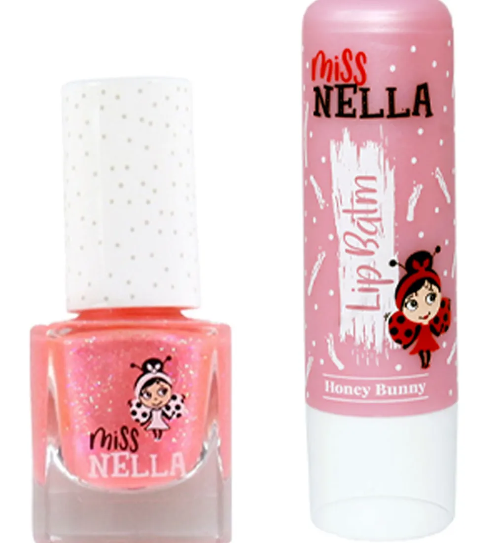 Sminke-Miss Nella Sminketaske m. Indhold - Girly Girl Pink