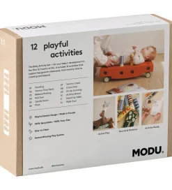 Tumledyr|Motorisk Legetøj-MODU Baby Motoriksæt - 10 Dele - 50x40x10 cm - Sand Grey/Honey Y