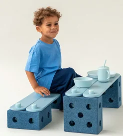 Aktivitetslegetøj-MODU Balancebane - 17 Dele - Deep Blue/Sky Blue