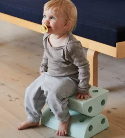 Motorisk Legetøj|Stole-MODU Børneskammel - 4 Dele - Ocean Mint/Forest Green