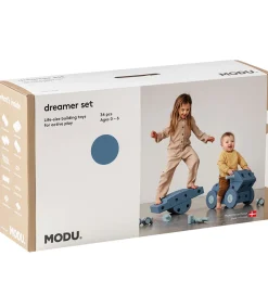Motorisk Legetøj|Tumlemøbler-MODU Dreamer Sæt - 34 Dele - 70x40x20 cm - Deep Blue/Sky Blue