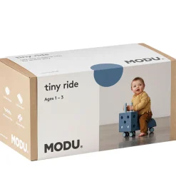 Tumledyr|Motorisk Legetøj-MODU Gåvogn - Tiny Ride - 10 Dele - 40x20x36 cm - Deep Blue/Sky