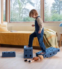 MODU Motorisk Legetøj|Tumlemøbler*Klods Rund - 30x20x10 cm - Deep Blue