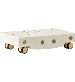 Motorisk Legetøj|Aktivitetslegetøj-MODU Rullebræt - 5 Dele - 50x30x12 cm - Sand Grey/Honey Yellow