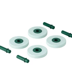 Motorisk Legetøj|Tumlemøbler-MODU 4x Foam Wheels - 4-pak - Ocean Mint/Forrest Green