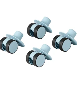 Motorisk Legetøj|Tumlemøbler-MODU 4x Swirly Wheels - 4-pak - Sky Blue