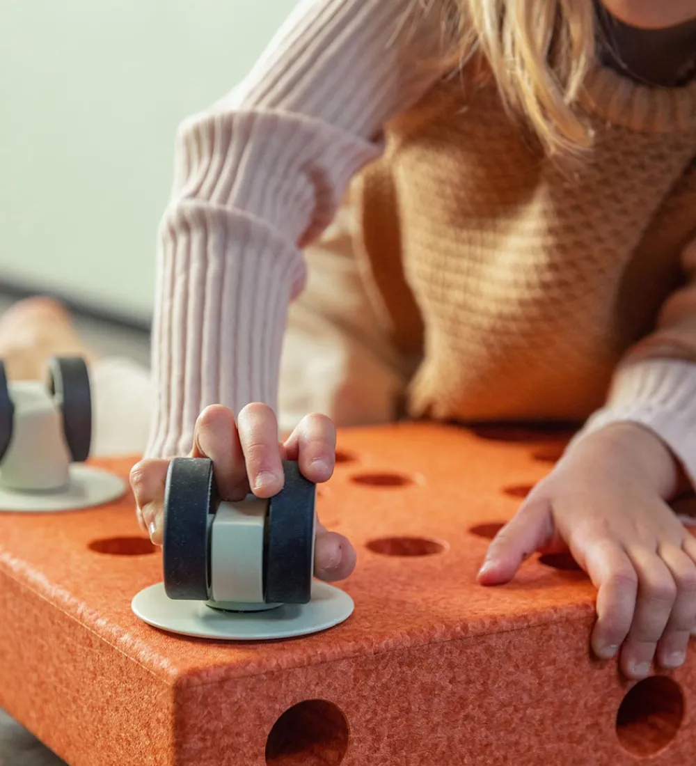 MODU Motorisk Legetøj|Tumlemøbler*4x Swirly Wheels - 4-pak - Forest Green