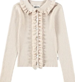 Molo Striktrøjer*Cardigan - Strik - Uld/Bomuld - Gamora - Buttercream