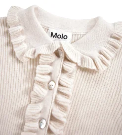 Molo Striktrøjer*Cardigan - Strik - Uld/Bomuld - Gamora - Buttercream