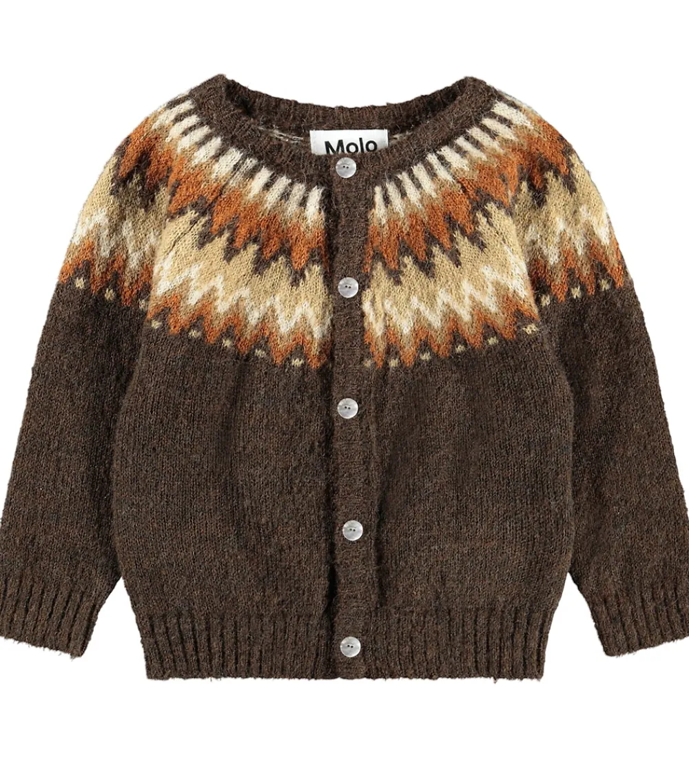Molo Striktrøjer*Cardigan - Strik - Uld - Bay - Browns