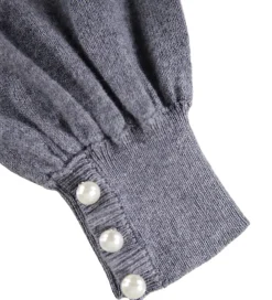 Molo Striktrøjer*Cardigan - Strik - Uld/Bomuld - Guinevere - Grey Melange