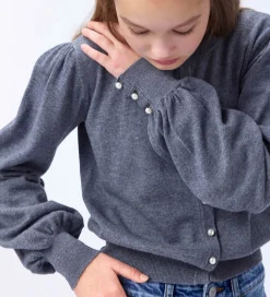 Molo Striktrøjer*Cardigan - Strik - Uld/Bomuld - Guinevere - Grey Melange