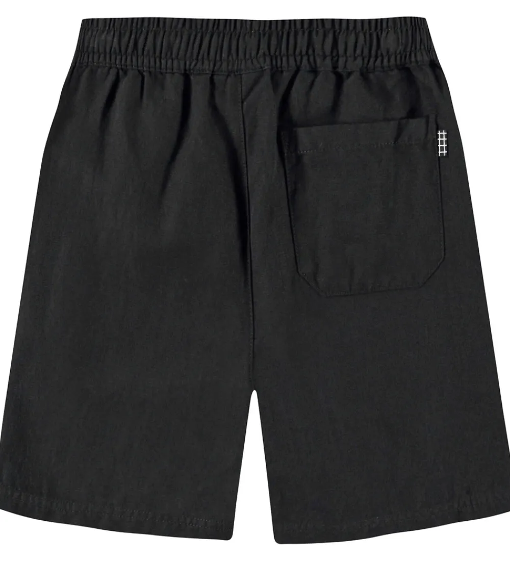 Shorts Og Knickers-Molo Shorts - Hør - Amal - Sort