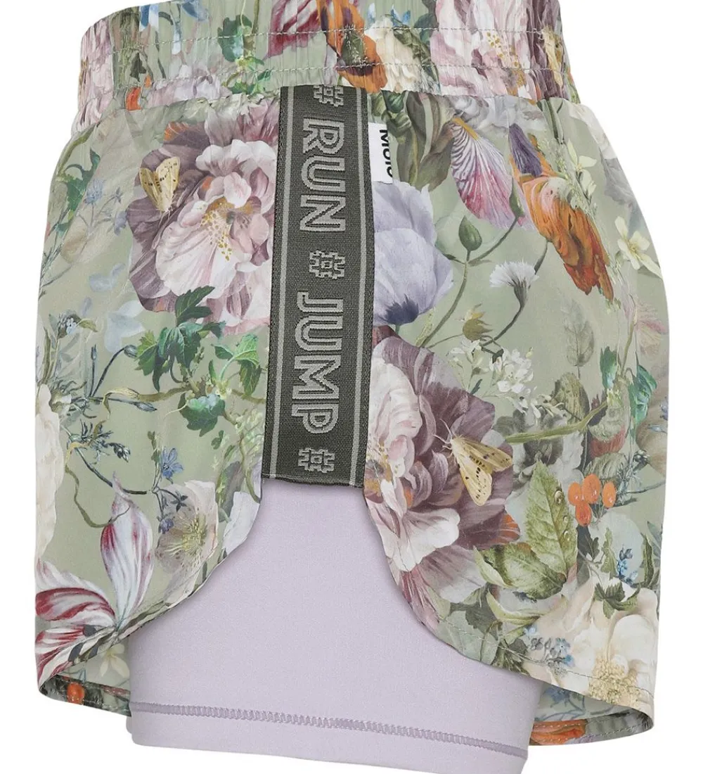 Molo Gymnastiktøj*Shorts - Omari - Green Botanic