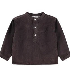 Skjorter-Molo Skjorte - Fløjl - Enoz - Dark Cocoa
