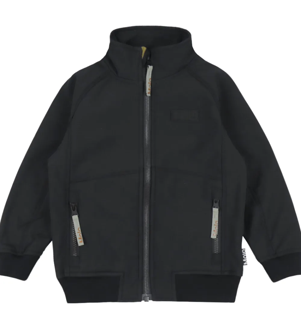 Softshell-Molo Softshelljakke m. Fleece - Cloudy - Sort