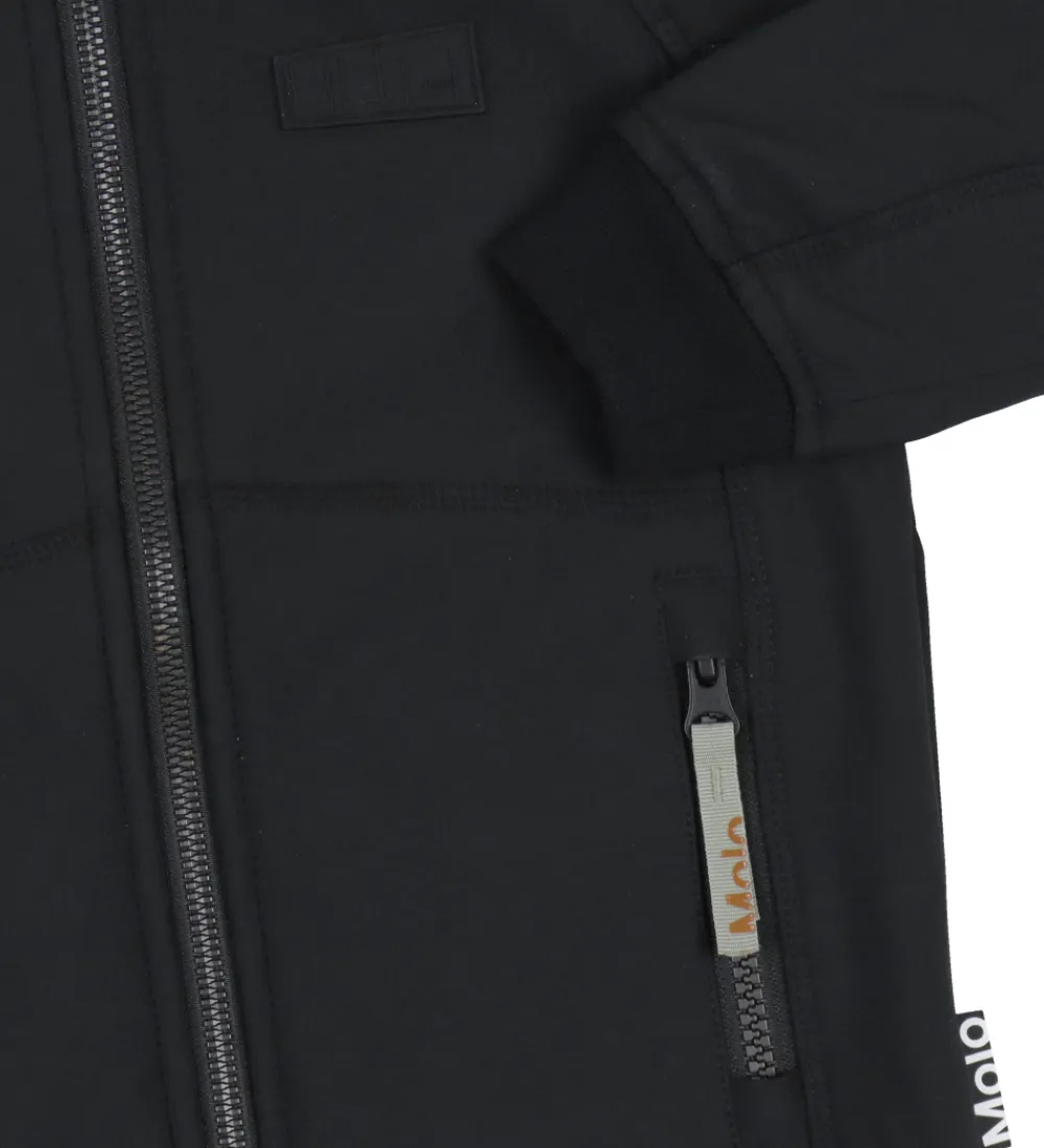Softshell-Molo Softshelljakke m. Fleece - Cloudy - Sort