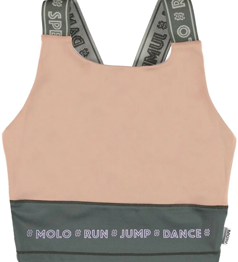 Molo Gymnastiktøj*Træningstop - Oliva - Rose Mist Bock