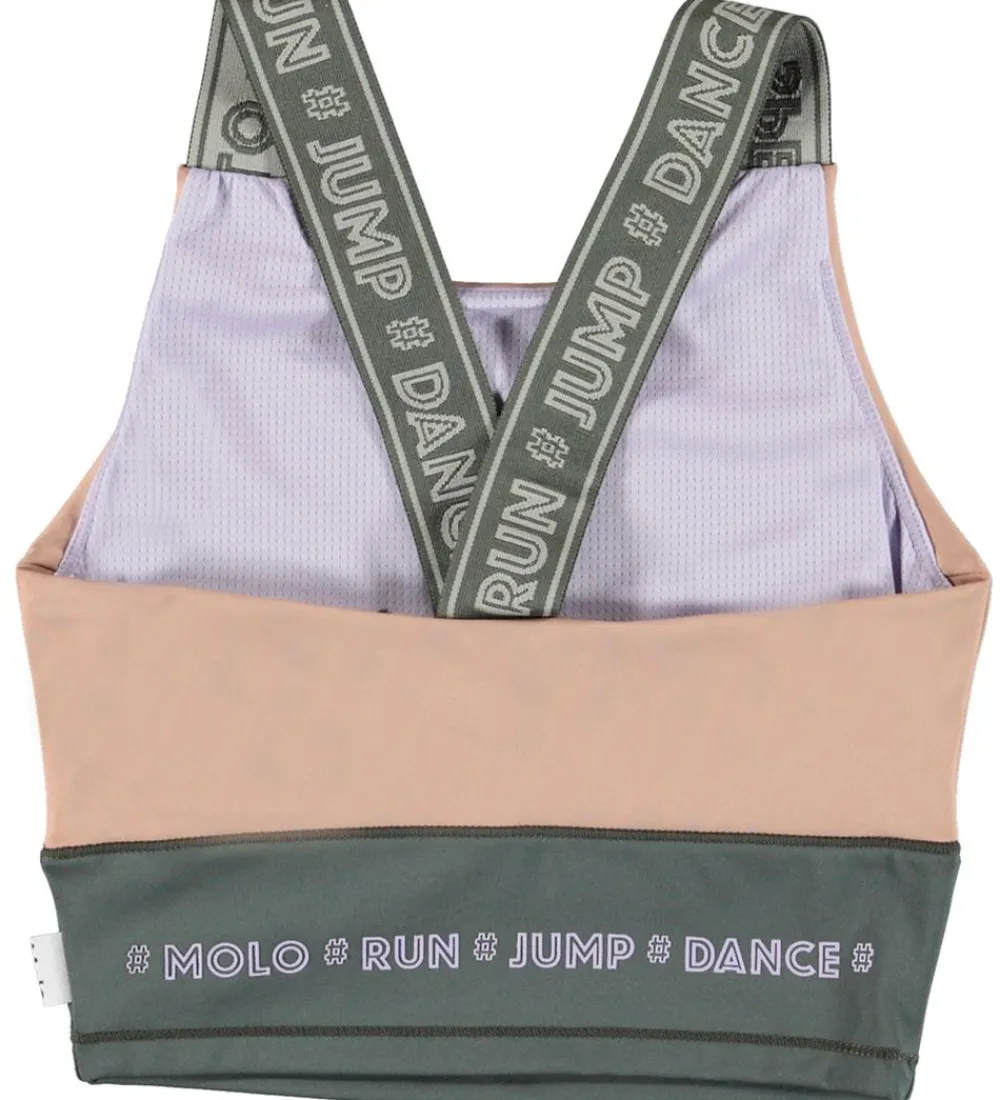 Molo Gymnastiktøj*Træningstop - Oliva - Rose Mist Bock