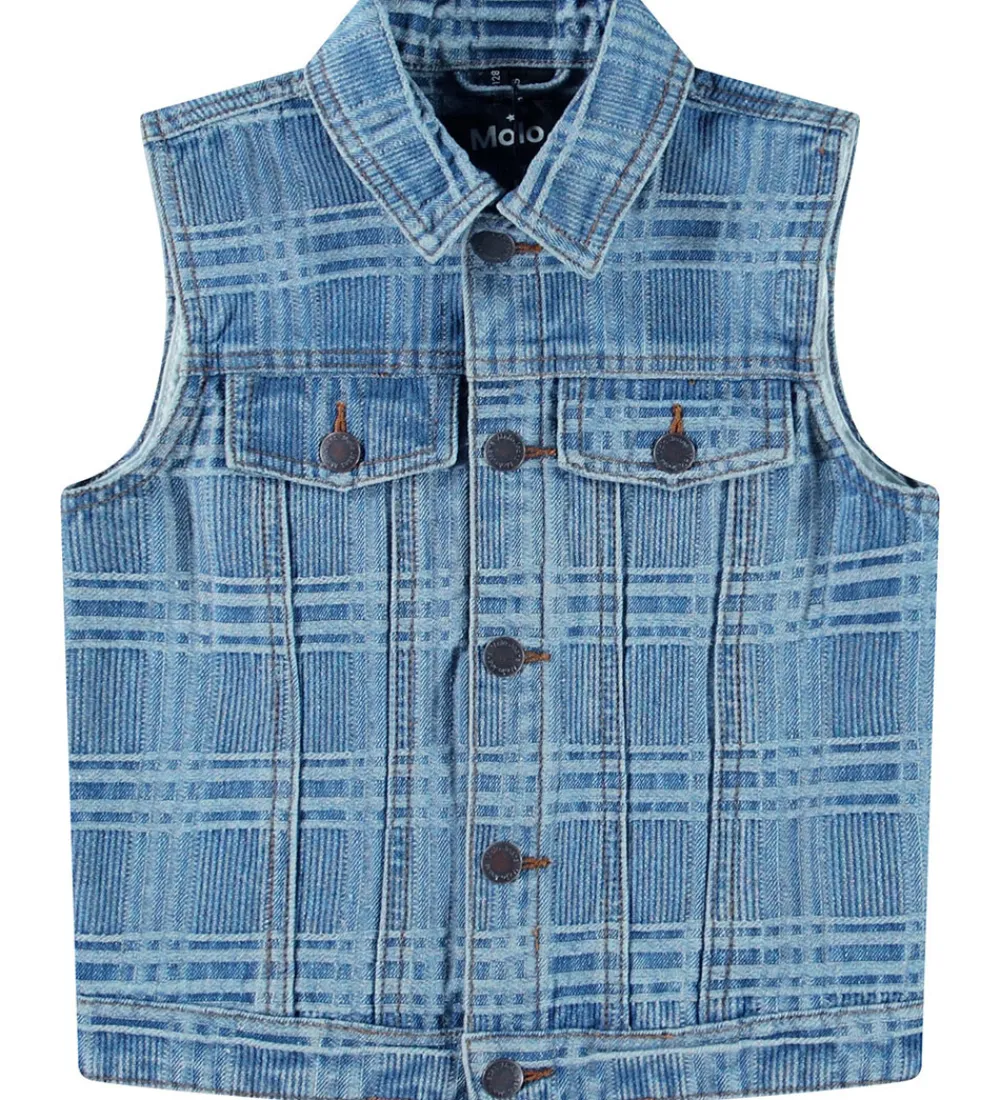 Molo Veste*Vest - Denim - Hertha - Washed Check
