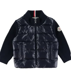 Moncler Termotøj*Cardigan - Uld/Dun - Navy