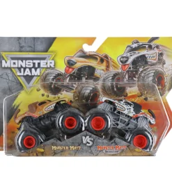 Biler, Tog Og Køretøjer-Monster Jam Truck - 1:64 - 2-pak - Monster Murt vs Monster Mutt