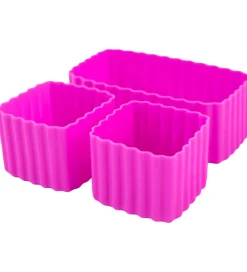 Montiico Madkasser*Indsatser - 3-pak - Bento Cups - Silikone - Fuchsia