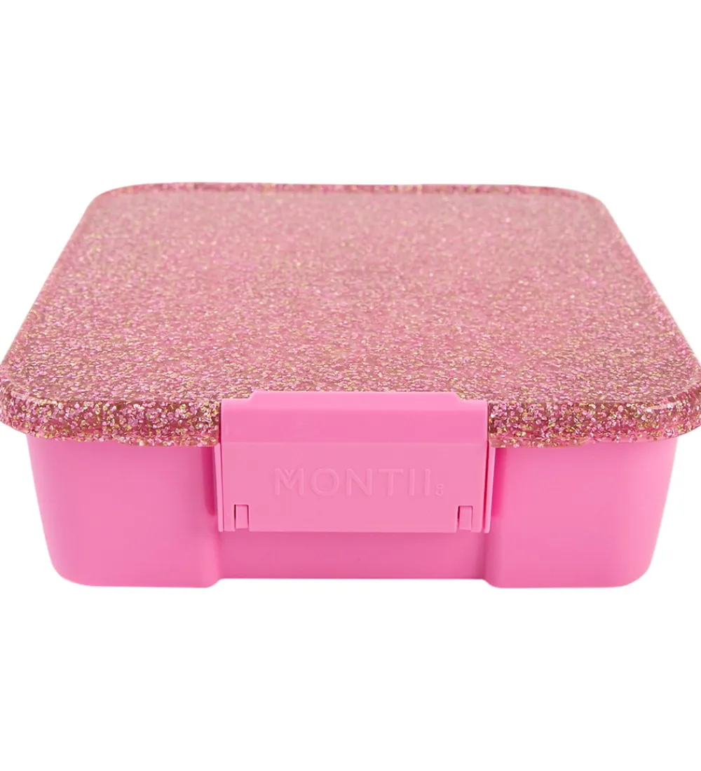 Montiico Madkasser*Madkasse m. 3 rum - Bento Three - 1 l - Floss Glitter