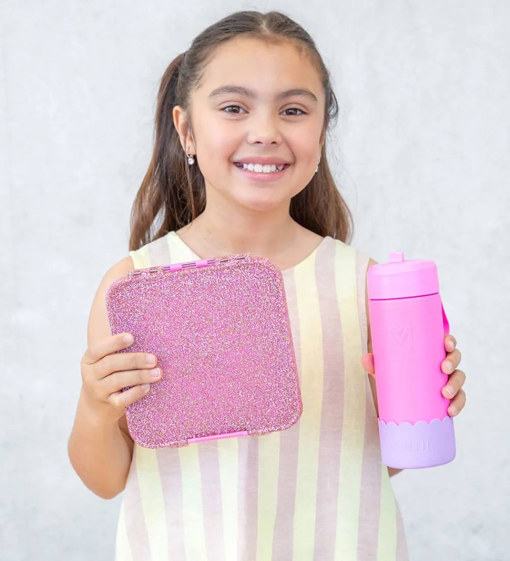 Montiico Madkasser*Madkasse m. 3 rum - Bento Three - 1 l - Floss Glitter