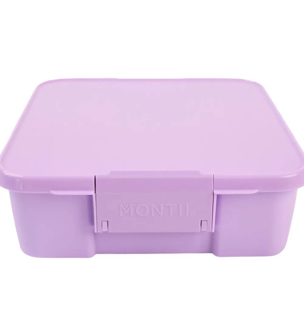Montiico Madkasser*Madkasse m. 3. rum - Bento Three - 1 l - Lilac