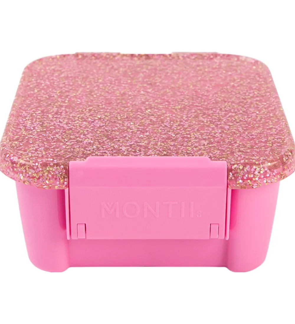 Madkasser-Montiico Snackboks m. 3 rum - Bento Two - 500 ml - Floss Glitter