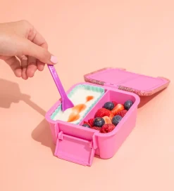 Madkasser-Montiico Snackboks m. 3 rum - Bento Two - 500 ml - Floss Glitter