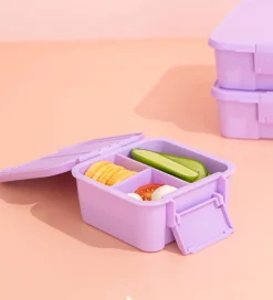 Madkasser-Montiico Snackboks m. 3 rum - Bento Two - 500 ml - Lilac