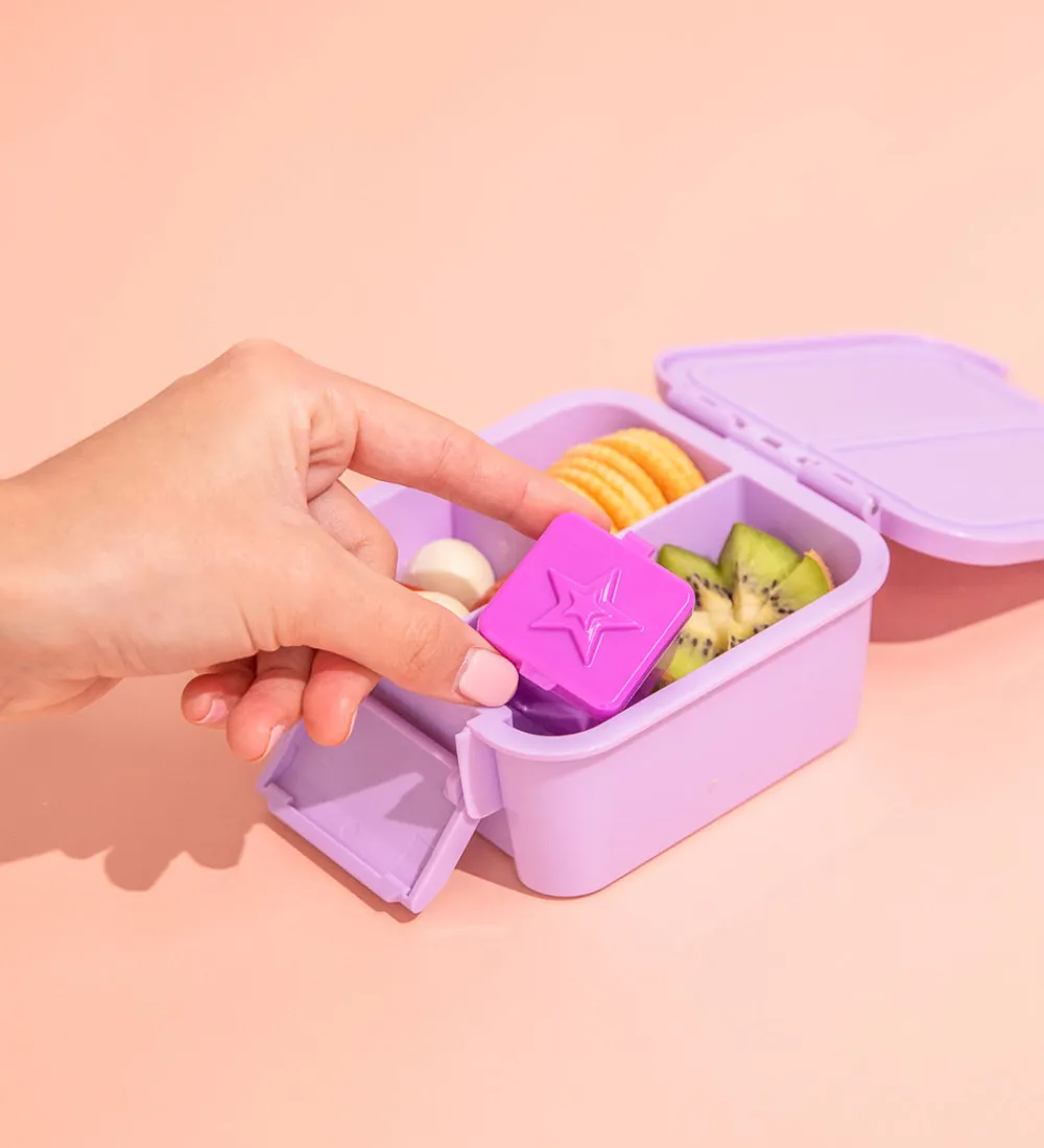 Montiico Madkasser*Snackbøtter - Bento Dip & Sauce - 2-pak - Fuchsia