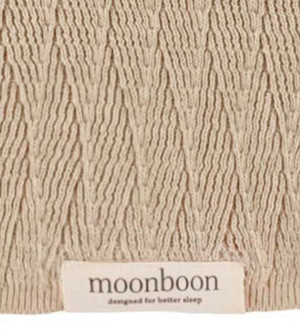 Tæpper|Børneværelset-Moonboon Tæppe - Strik - 100x80 cm - Rose Dloud