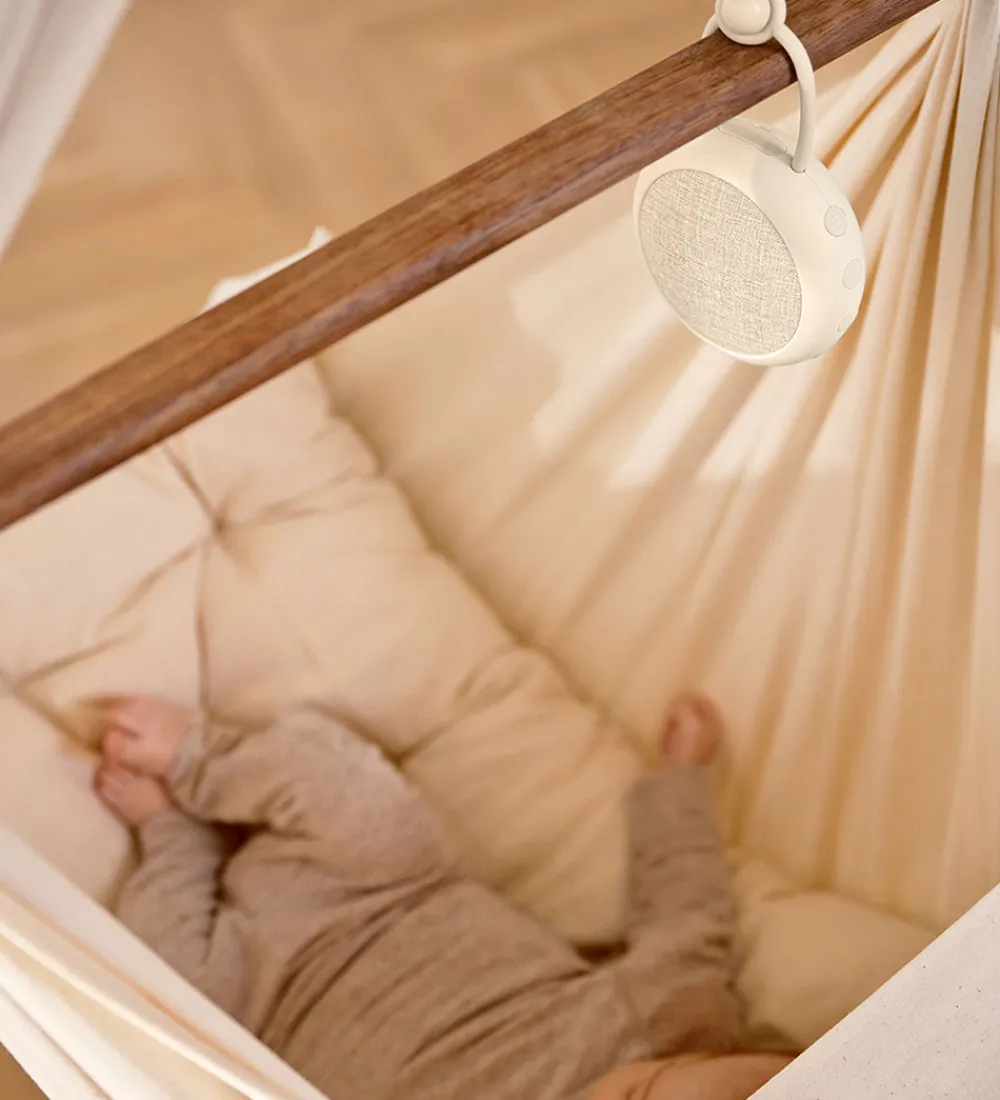 Højtalere-Moonboon White Noise Speaker m. Lyd/Lys - White Cream