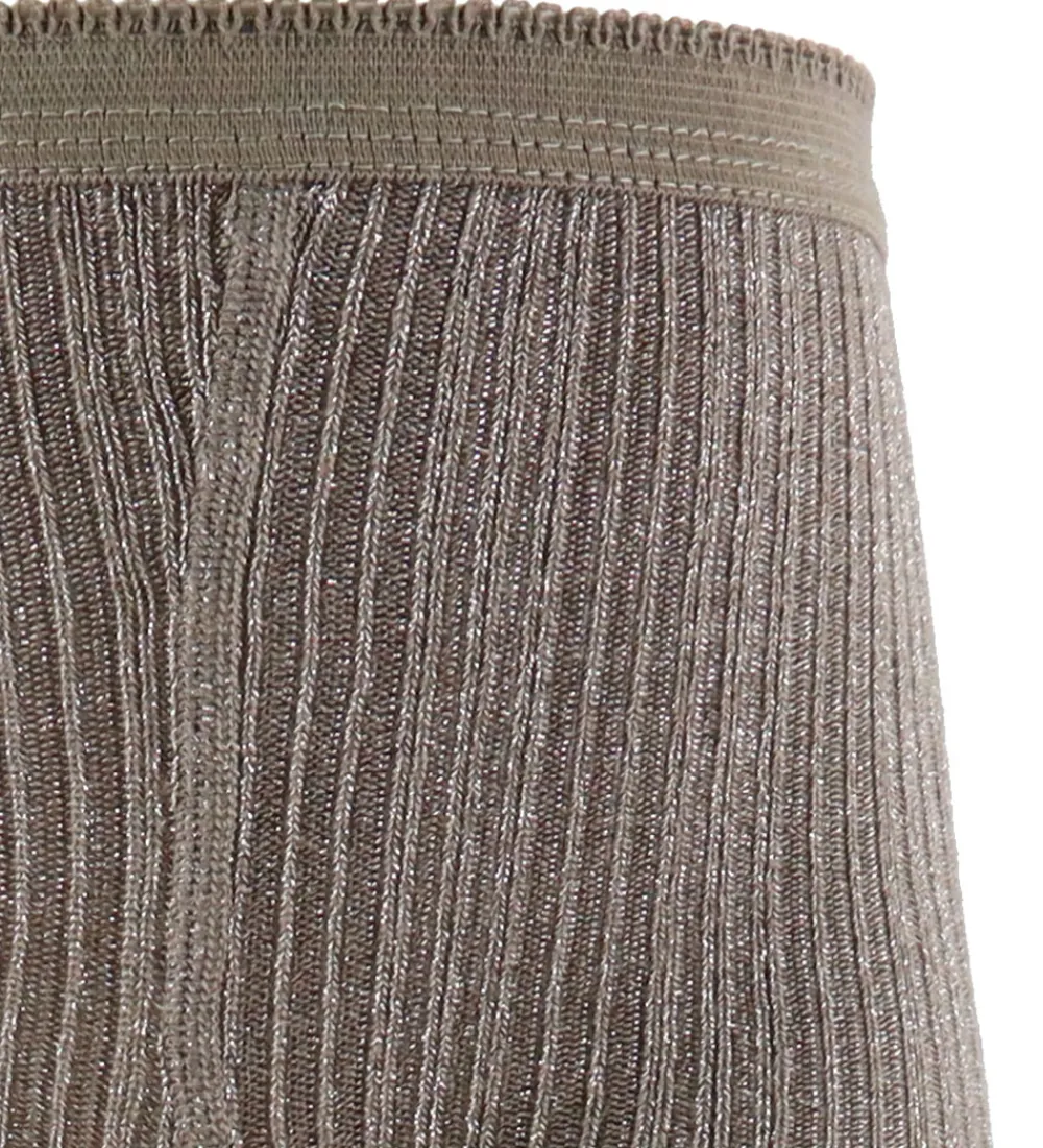 Strømpebukser-MP Strøebukser - Viskose/Bambus - Glitter - Brown Sienna